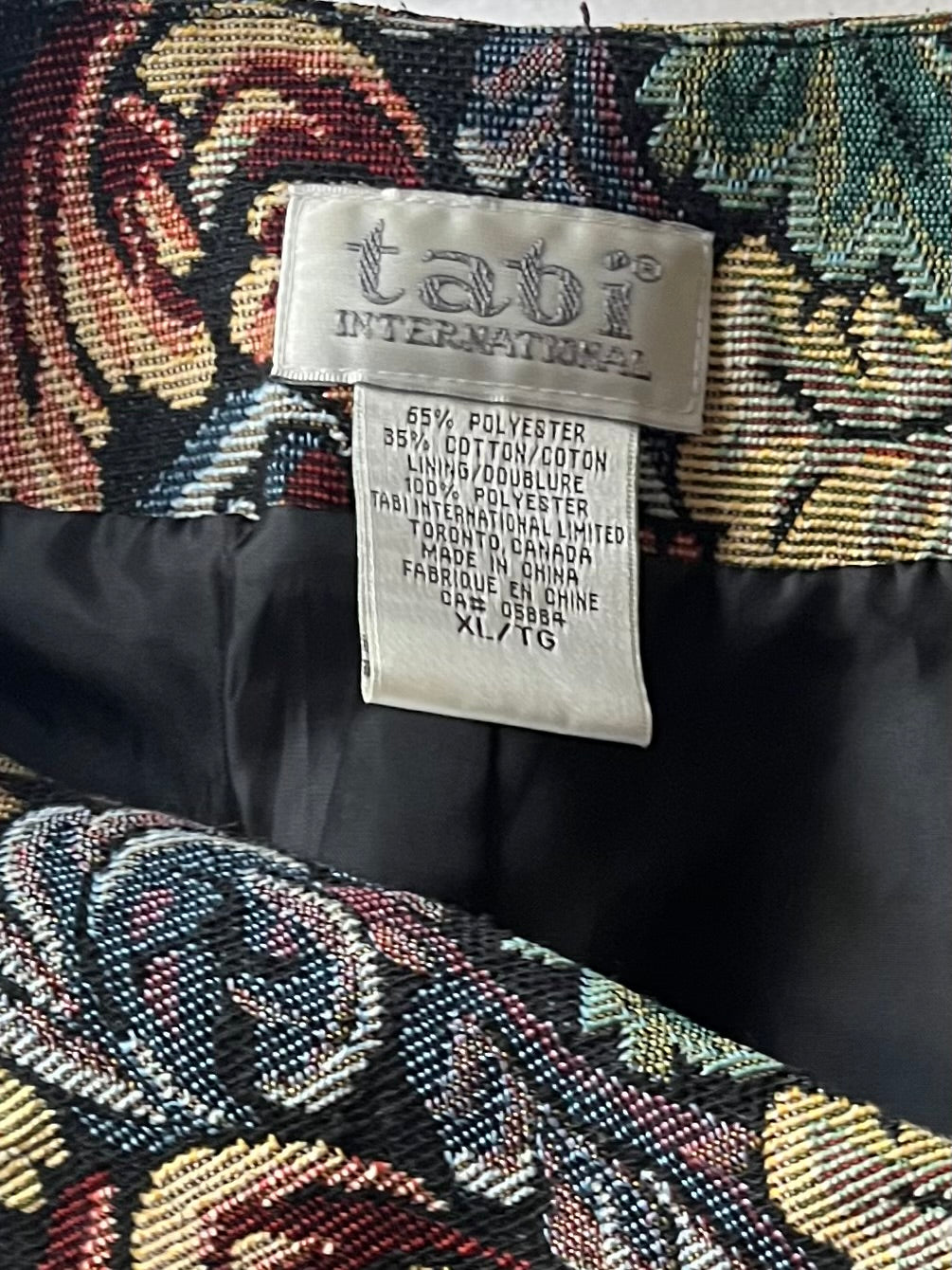 90s 'Tabi' Leaf Patterned Knit Retro Cottagecore Gramacore Vest / XL