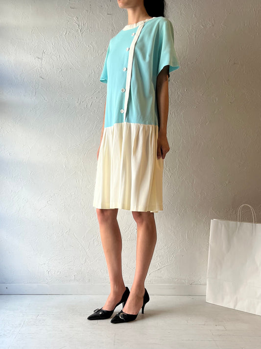 60s ‘First Lady’ Drop Waist Midi Dress / Medium