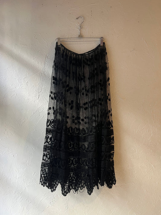 Sheer Polkadot Skirt / Small