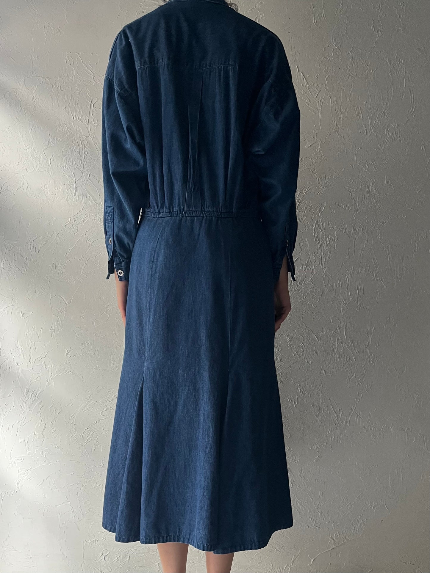 90s 'Liz Claiborne' Denim Dress / Large