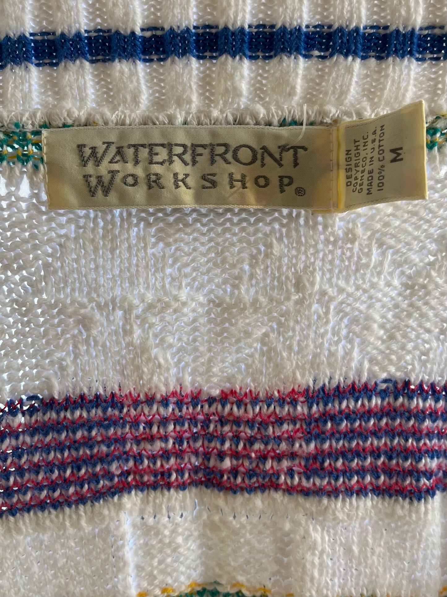 90s ‘Waterfront Workshop’ Cardigan Sweater / Large