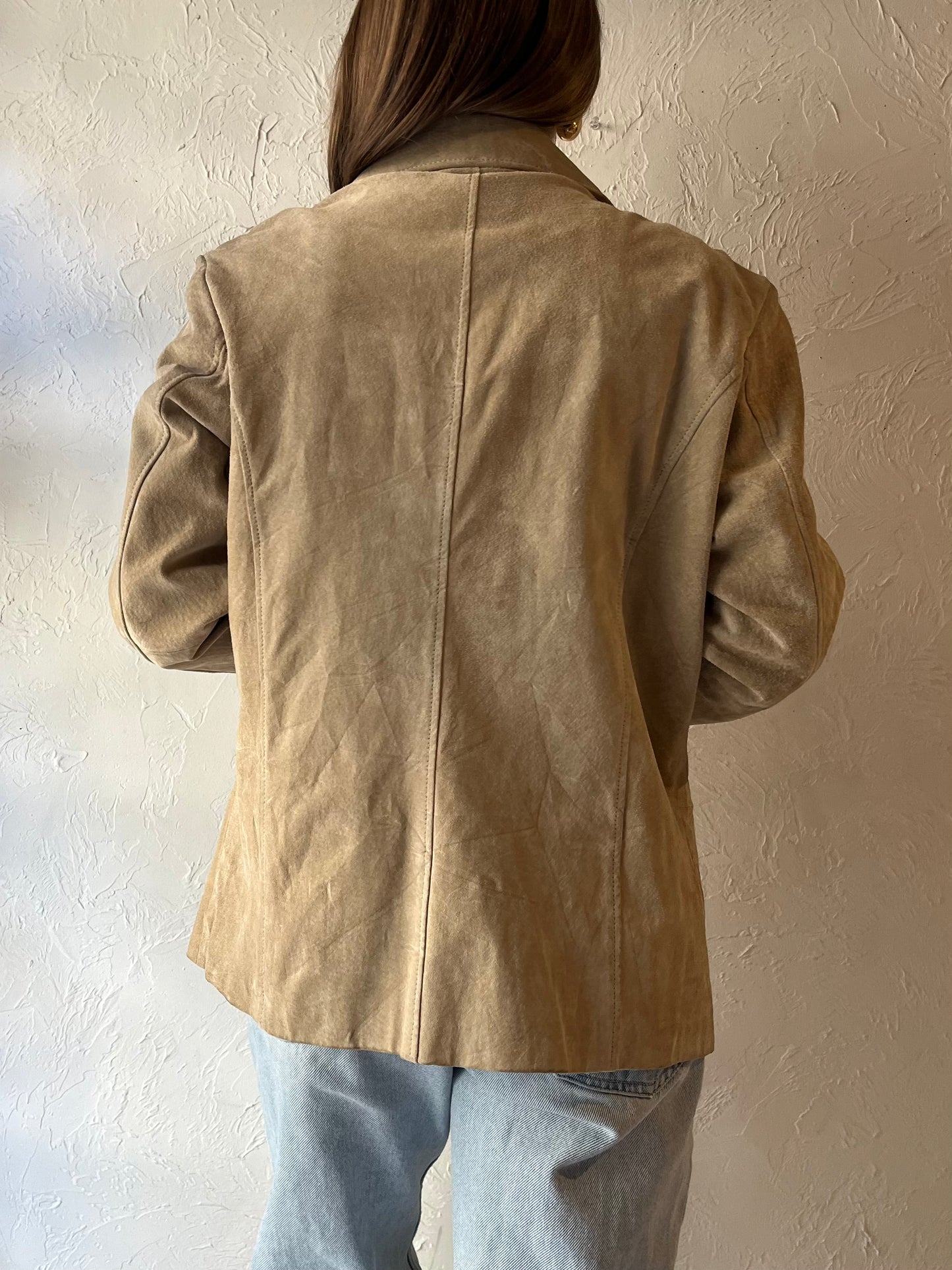 Y2K ‘Denver Hayes’ Suede Leather Jacket / Medium