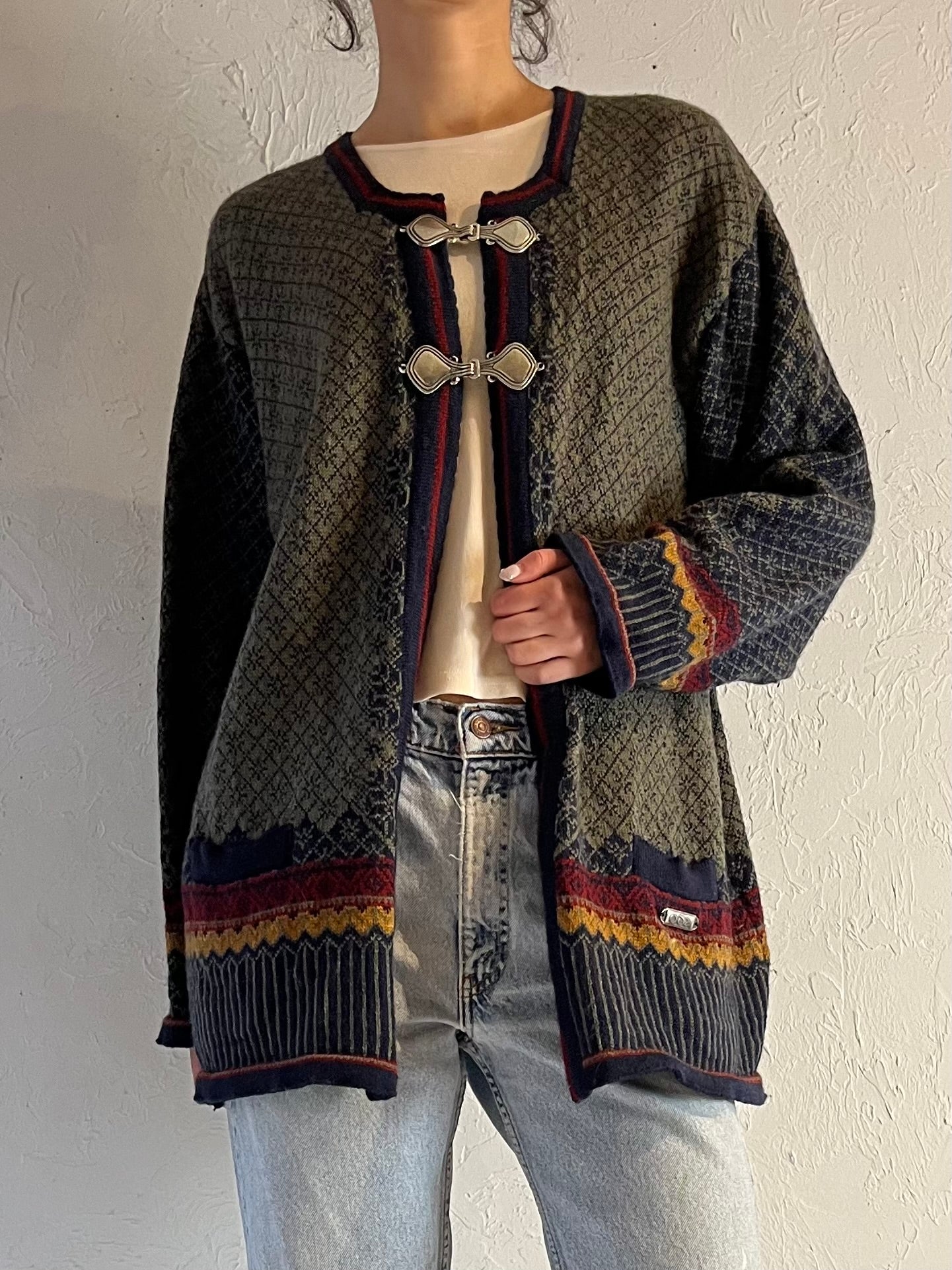 Vintage ‘Oda’ Wool Nordic Sweater / Large