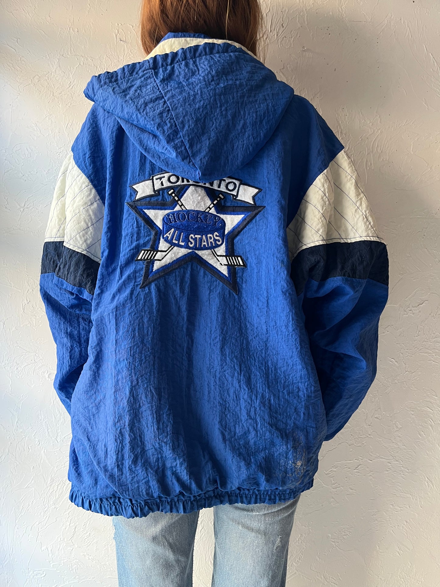 Vintage 'Toronto Blue Jays' Pullover Starter Jacket / Large