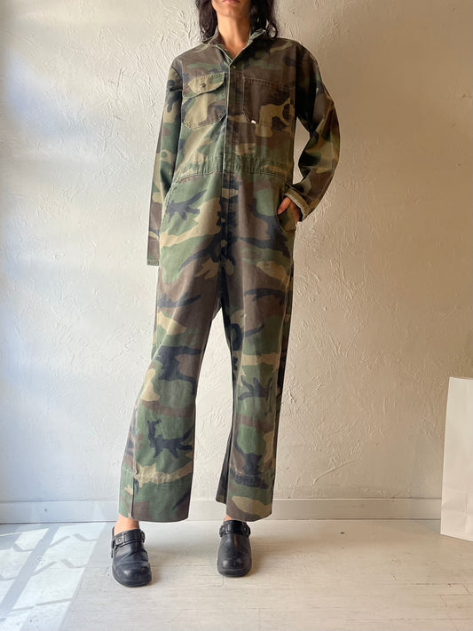 90s ‘Big Al’ Camouflage Coveralls / Medium