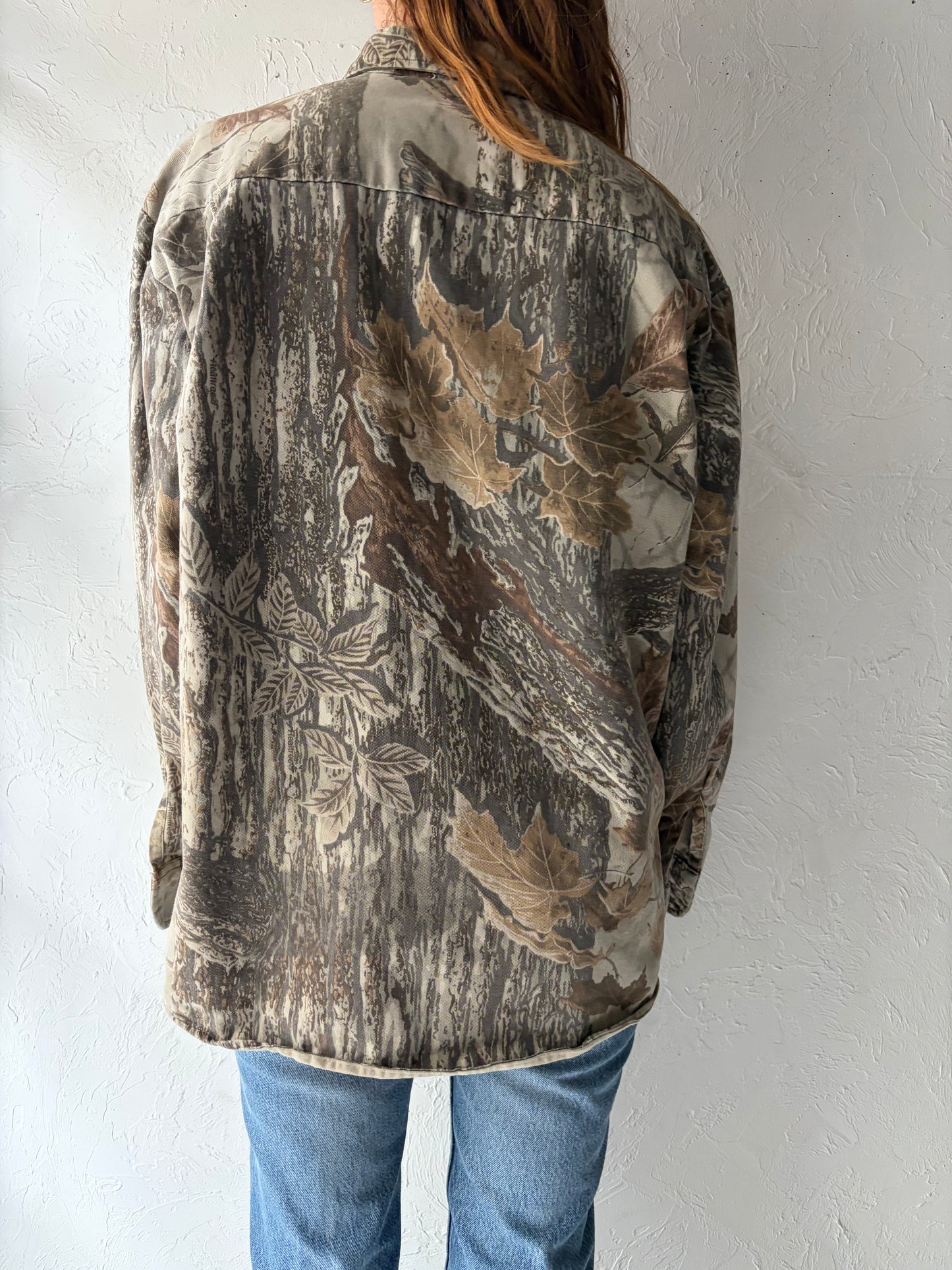 90s 'Walls' Camouflage Hunting Shirt / Medium