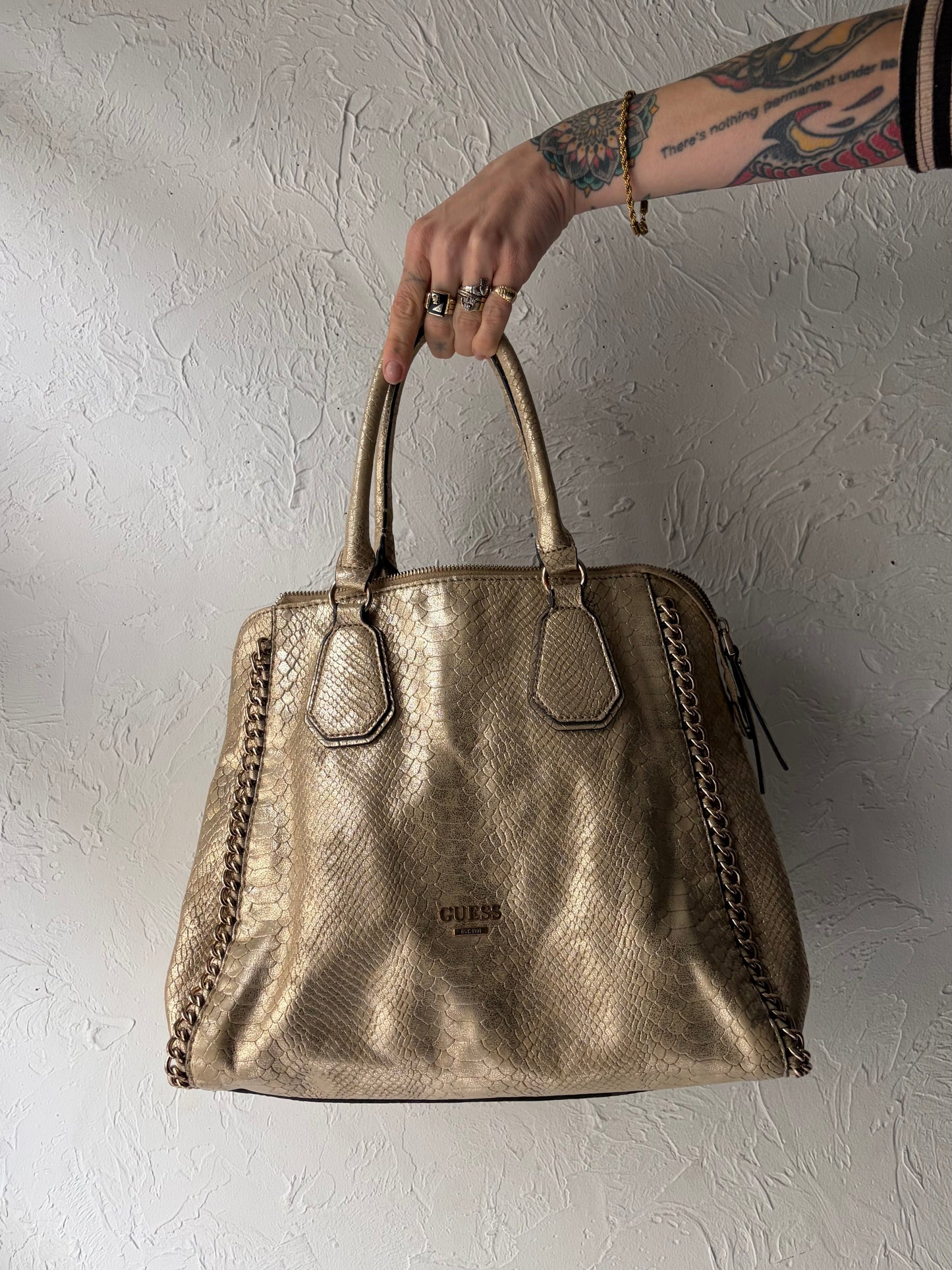 Vintage 'Guess' Gold Metalic purse