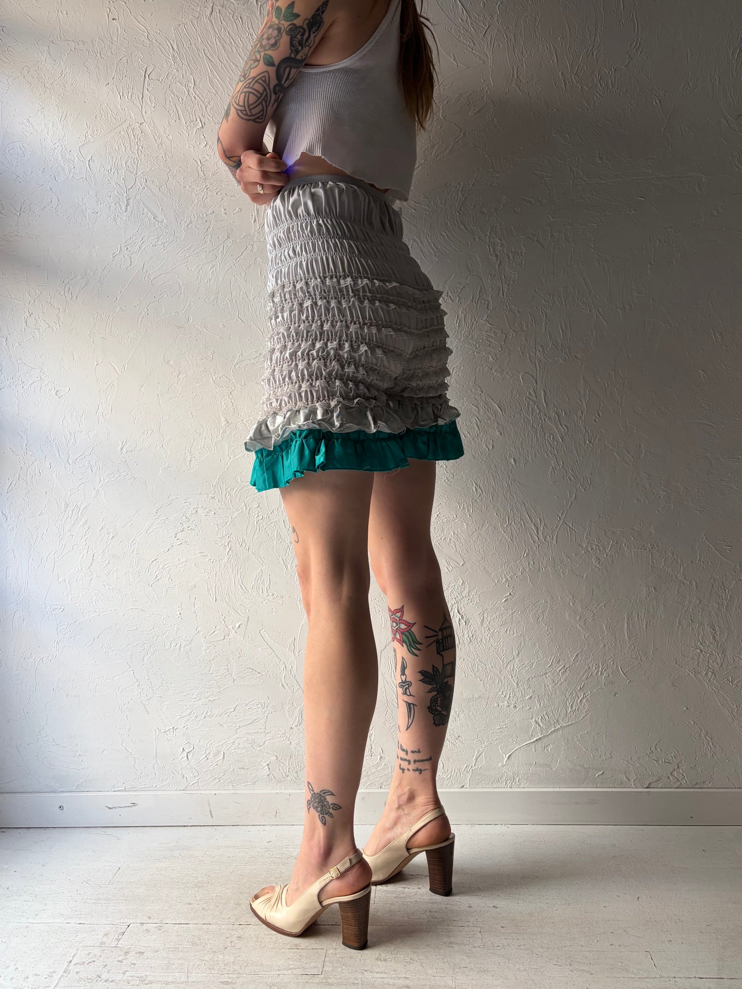 70s 'Fantasia' Lacey Ruffle Bloomers / Small - Medium