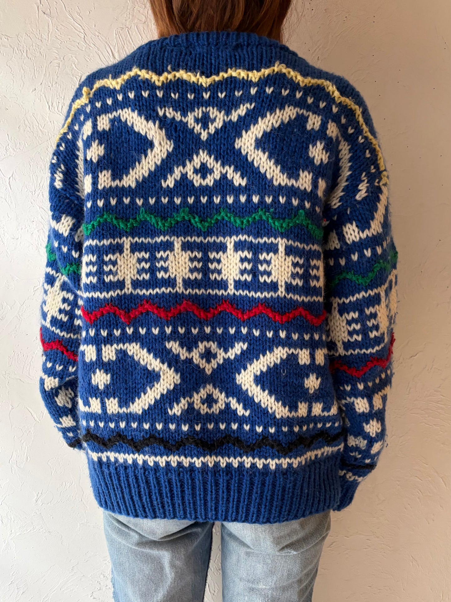 Vintage 'Gordon Pirie Scotte' Acrylic Wool Sweater / Large