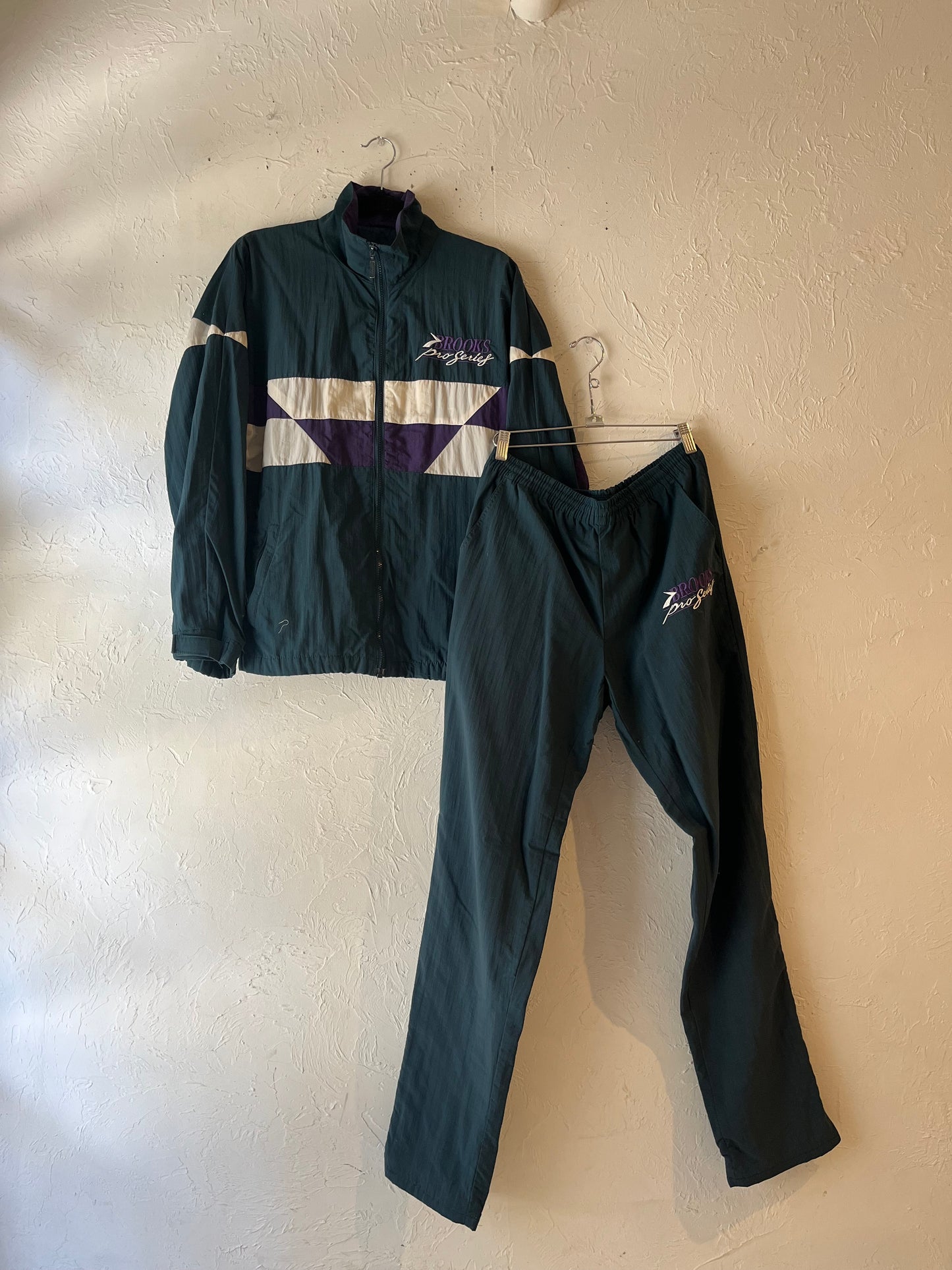 90s 'Brooks' Pro Series  Track Suit Set / Small