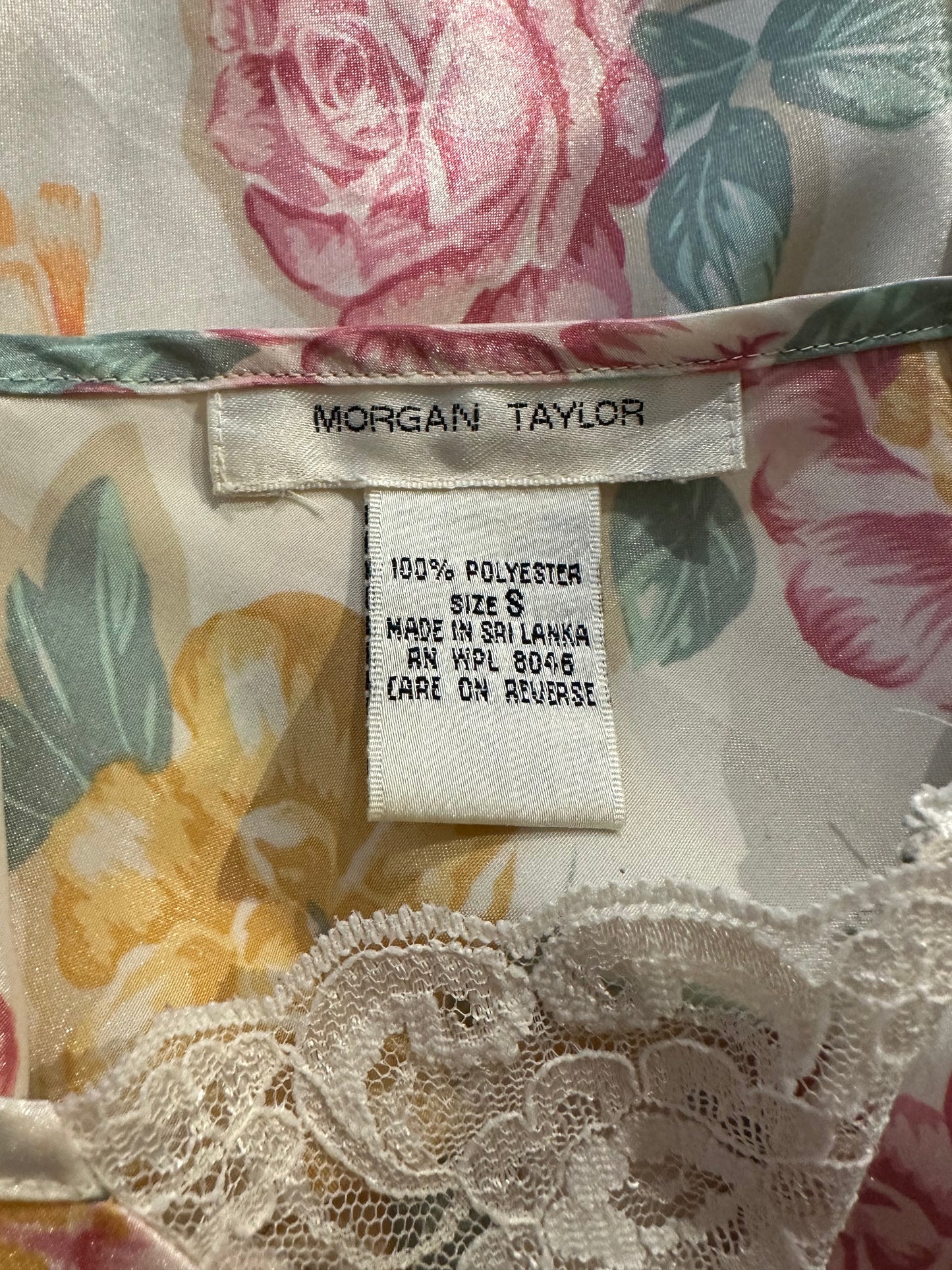 Y2k 'Morgan Taylor' Floral Mini Slip Dress / Small