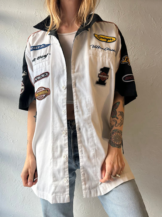 90s ‘Harley Davidson’ Racing Shirt / XL