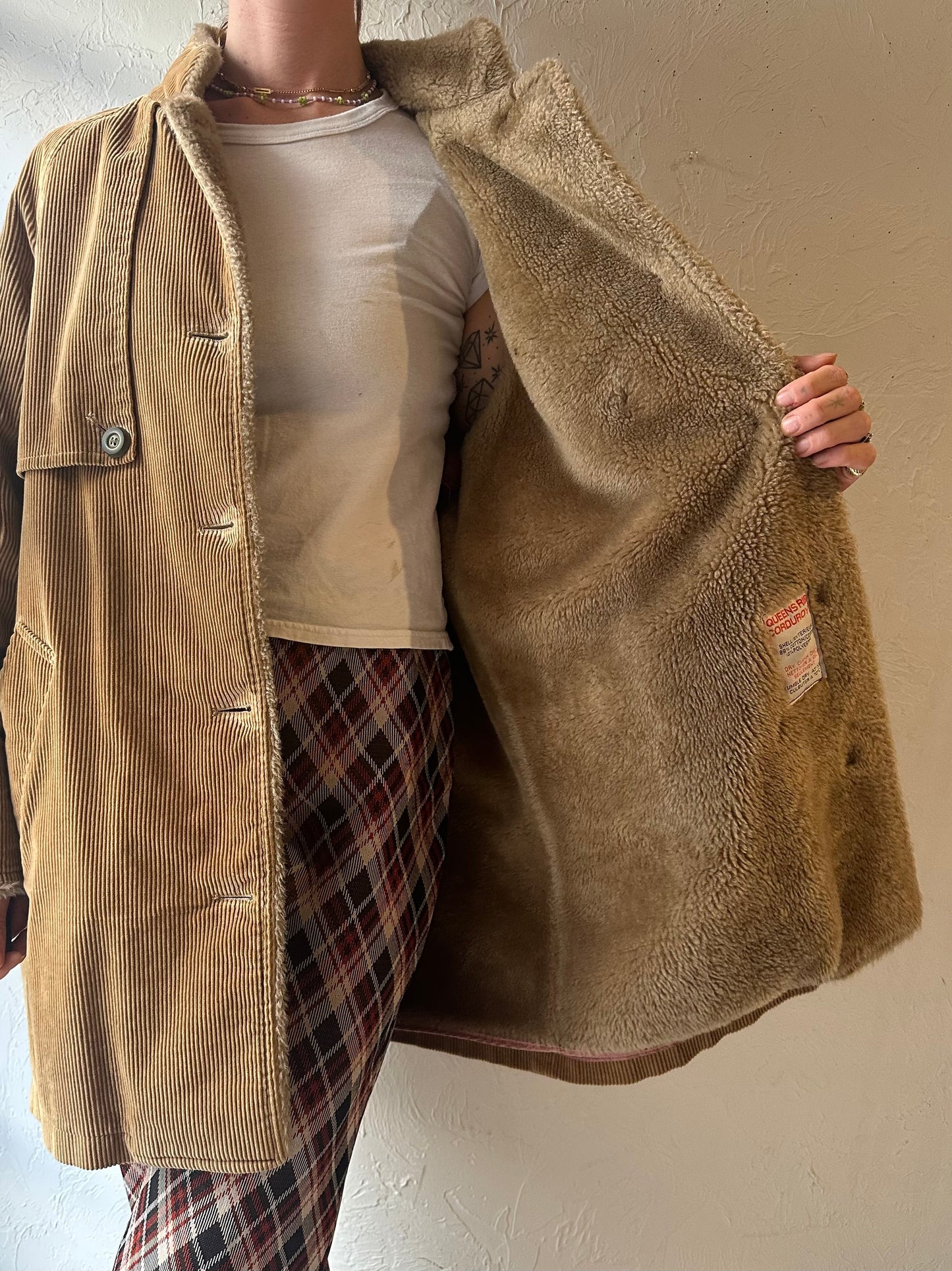 80s 'London Fog' Corduroy Coat / Medium