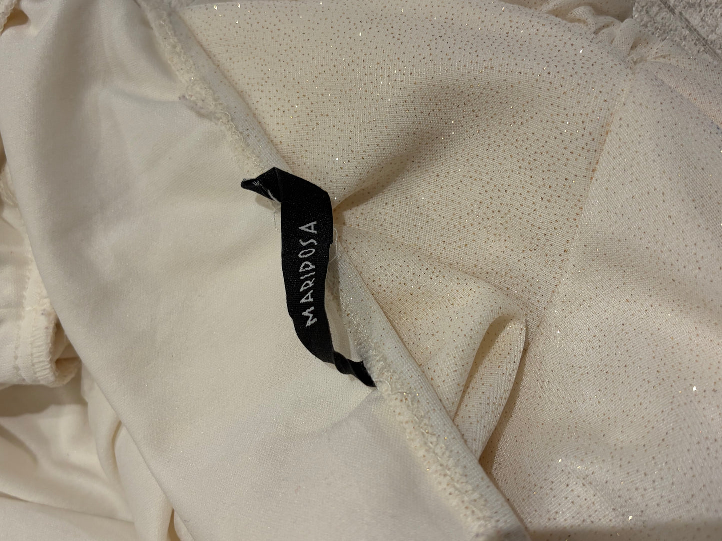 Y2k 'Mariposa' White Halter Dress / Small