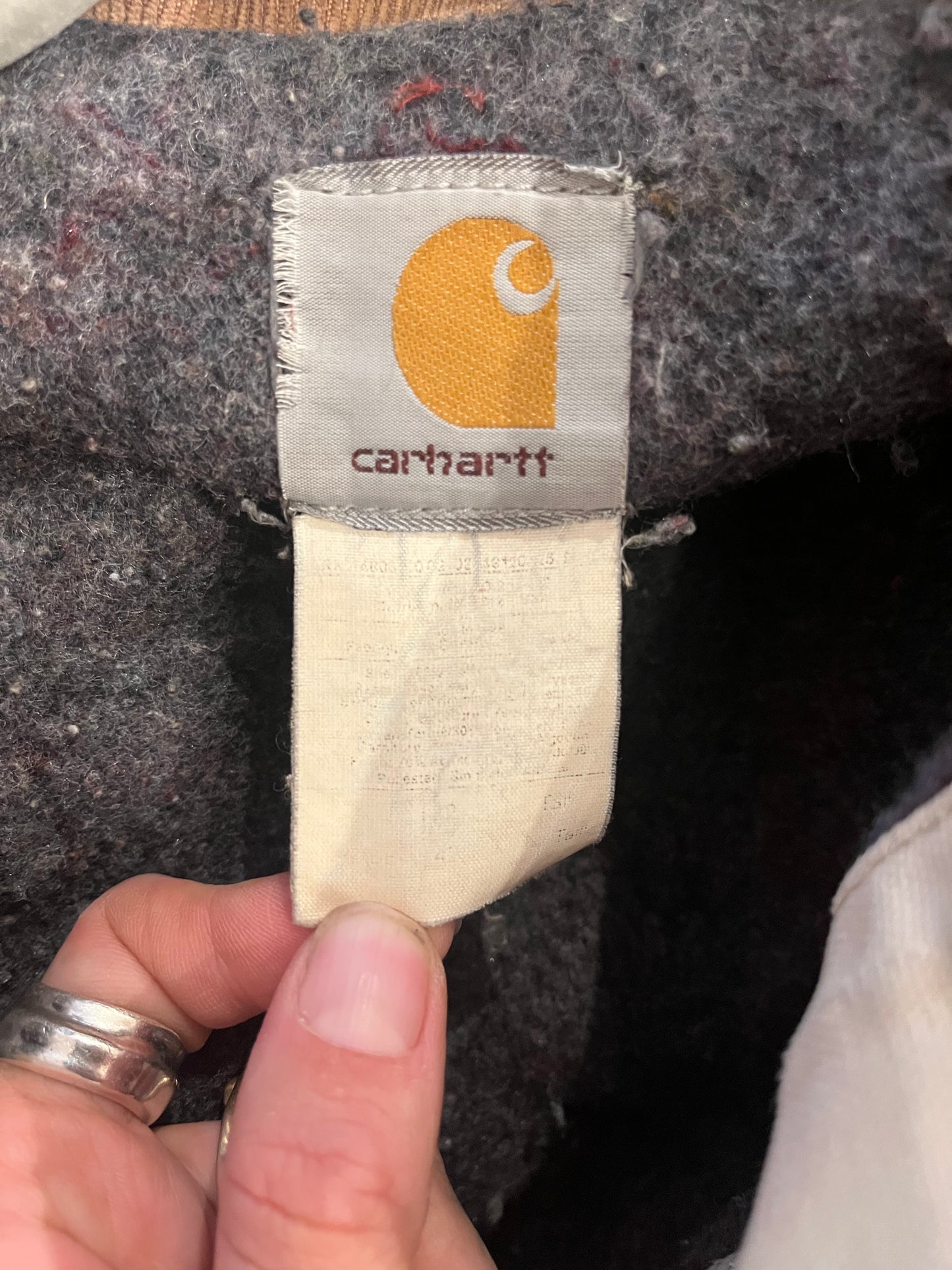 Y2k 'Carhartt' Thrashed Workwear Jacket / Medium