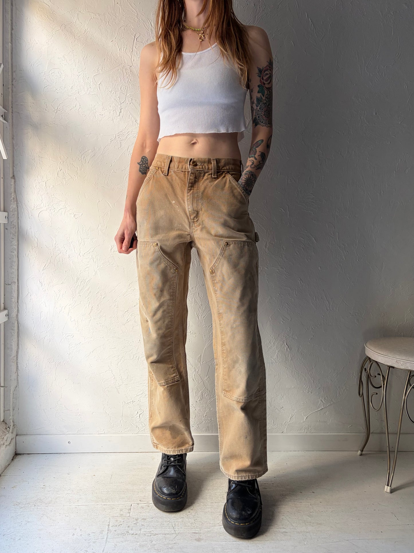Vintage 'Carhartt' Double Knee Workwear Pants / 29