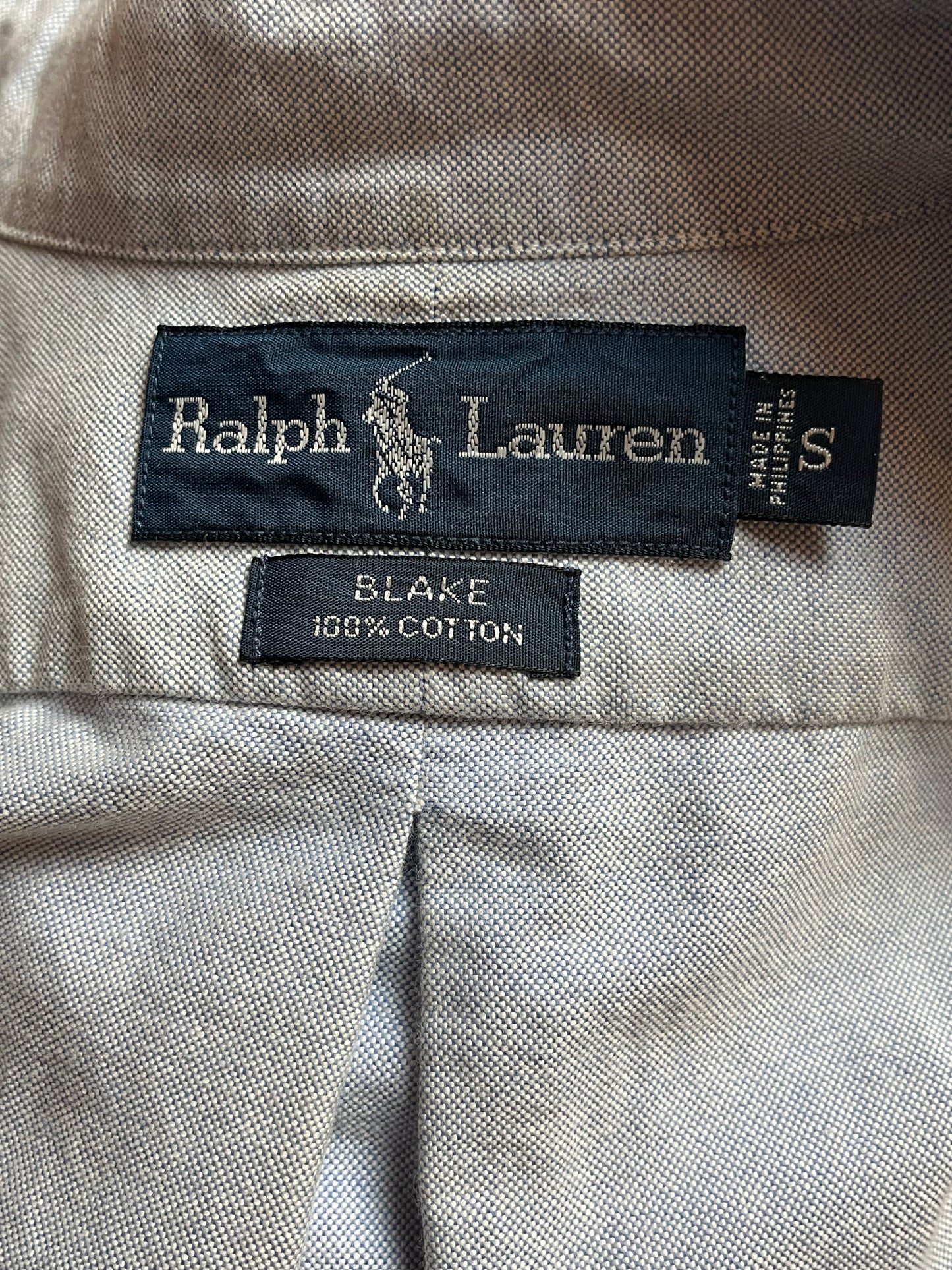 Y2k 'Ralph Lauren' Blue Button Up Shirt / Small