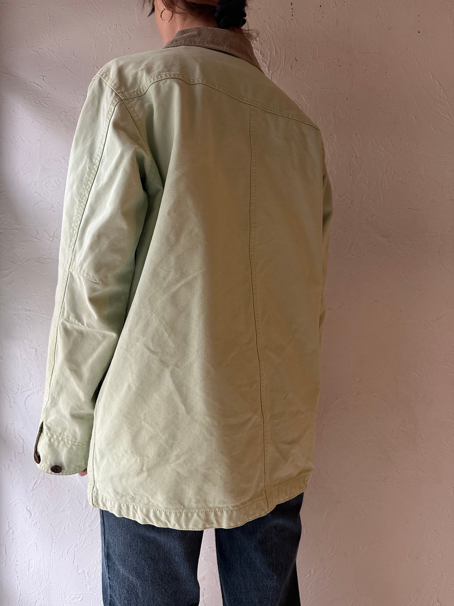 90s ‘LL Bean’ Mint Green Chore Jacket / Small