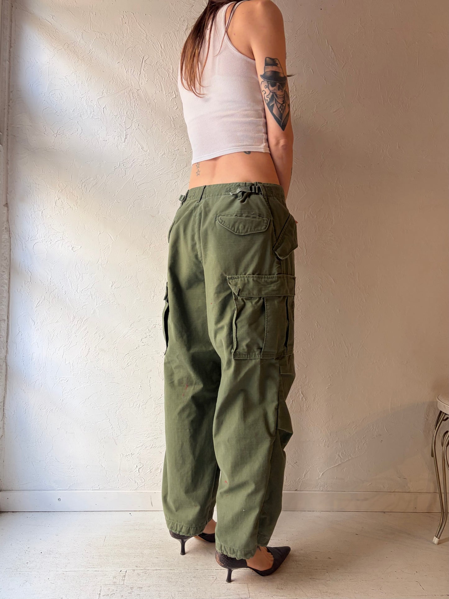 1960s US Army OF - 107 Field Cargo Pants / Small - Medium