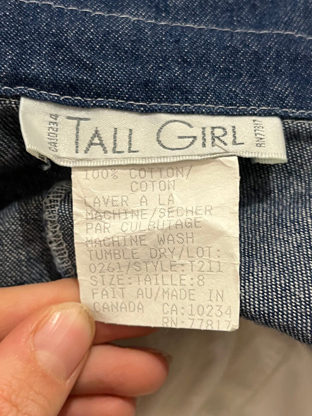 90's 'Tall Girl' Dark Denim Minimalist Western Cottagecore Button Up Maxi Dress / Medium