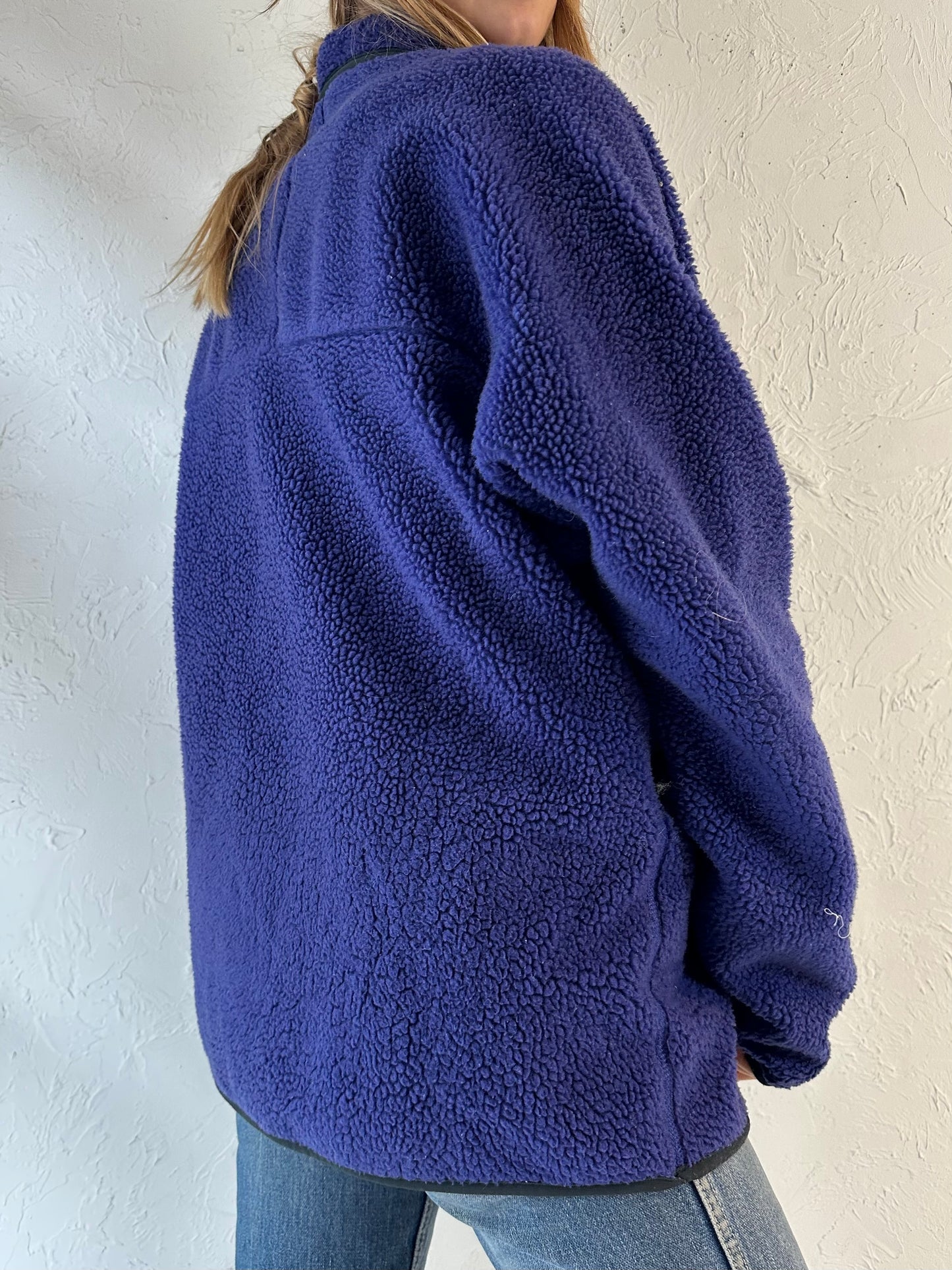 90s ‘Patagonia’ Purple Fleece Jacket / Large