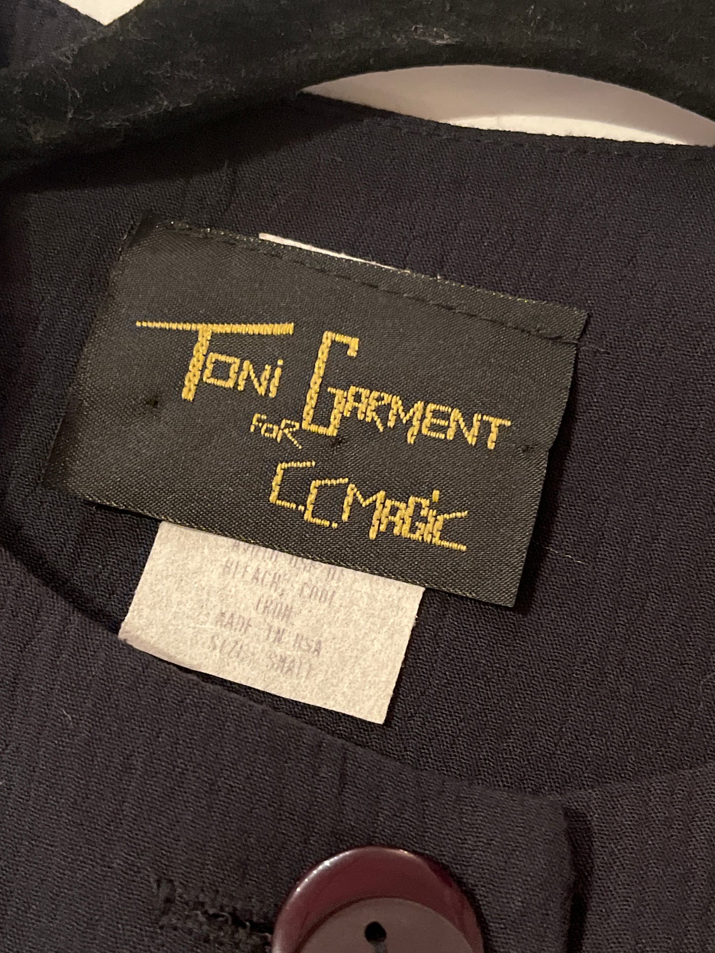90s 'Toni Garment' Jacket Top / Small