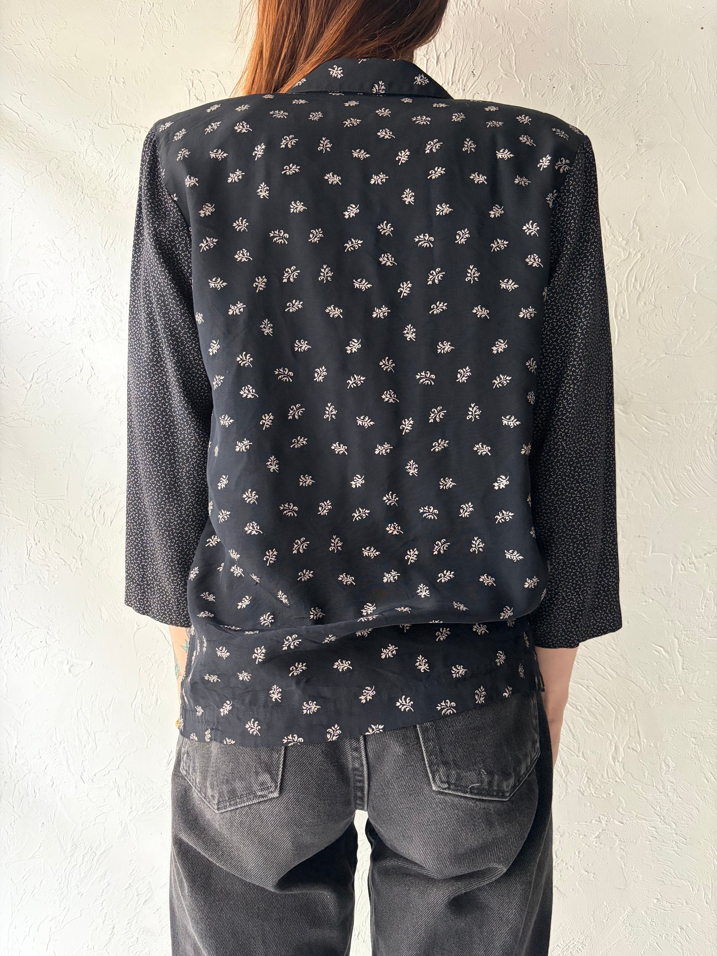 90s 'Tres Paquette' Patchwork Jacket Top / Small