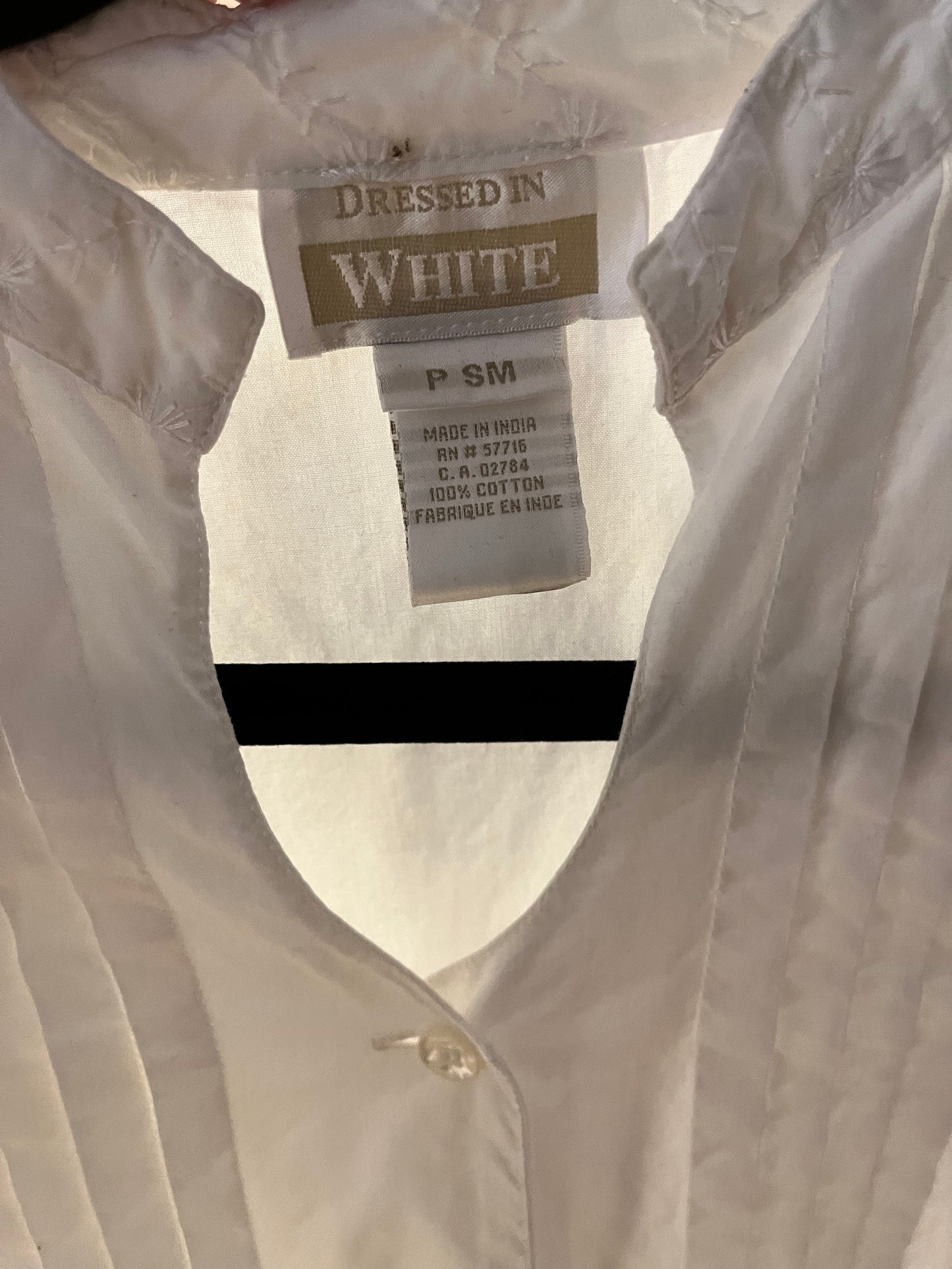 Y2K ‘Dressed In White’ Cotton Dress / Small