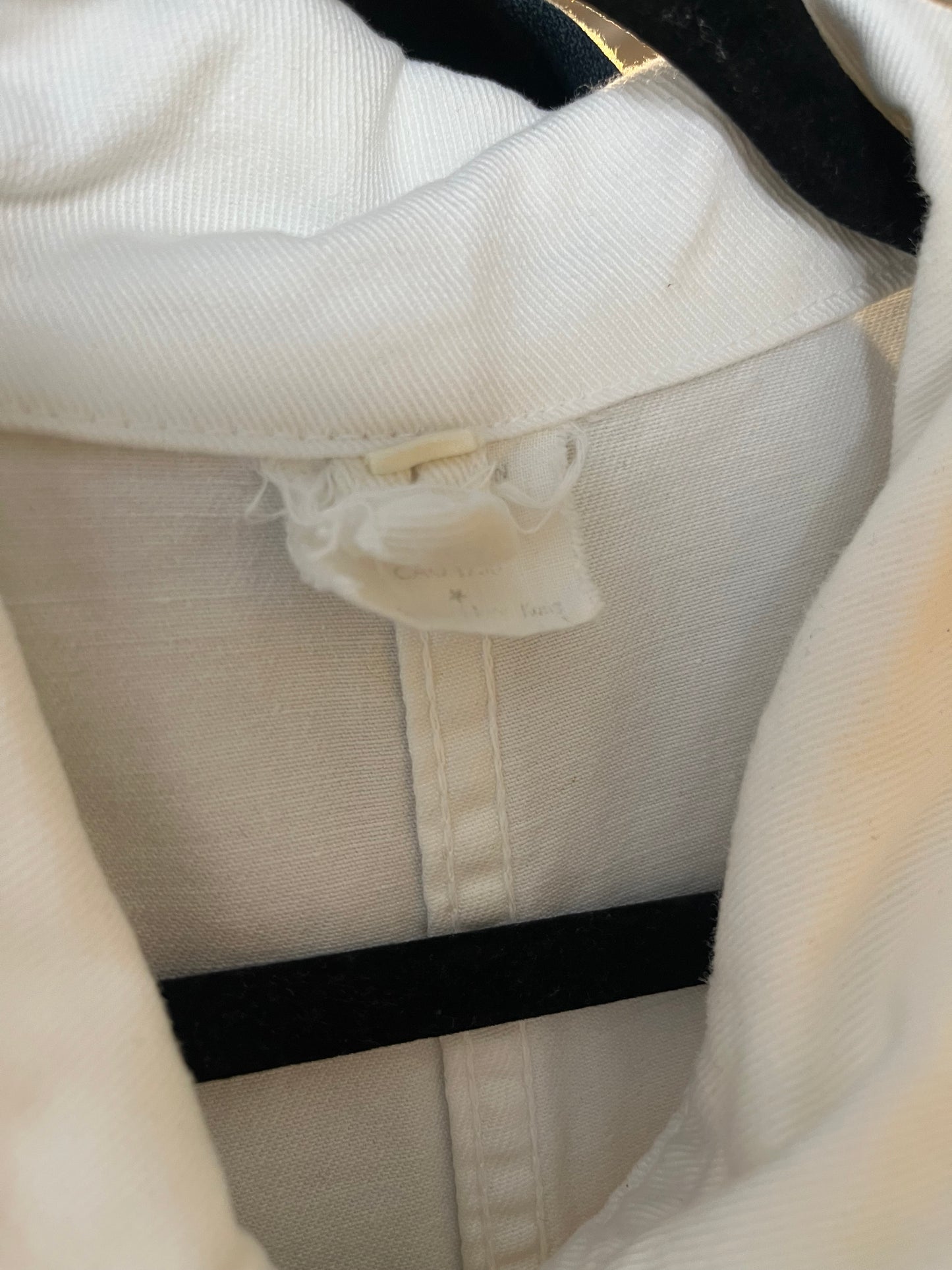 80s 'SBG' White Denim Workwear Coveralls / XLarge