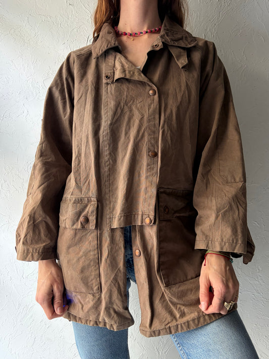 Vintage 'Australian Outback' Waxed Cotton Jacket / Small