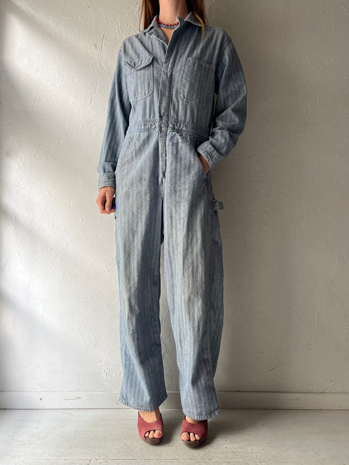 70s 'Blue Bell' Work Wear Boiler Suit / Small