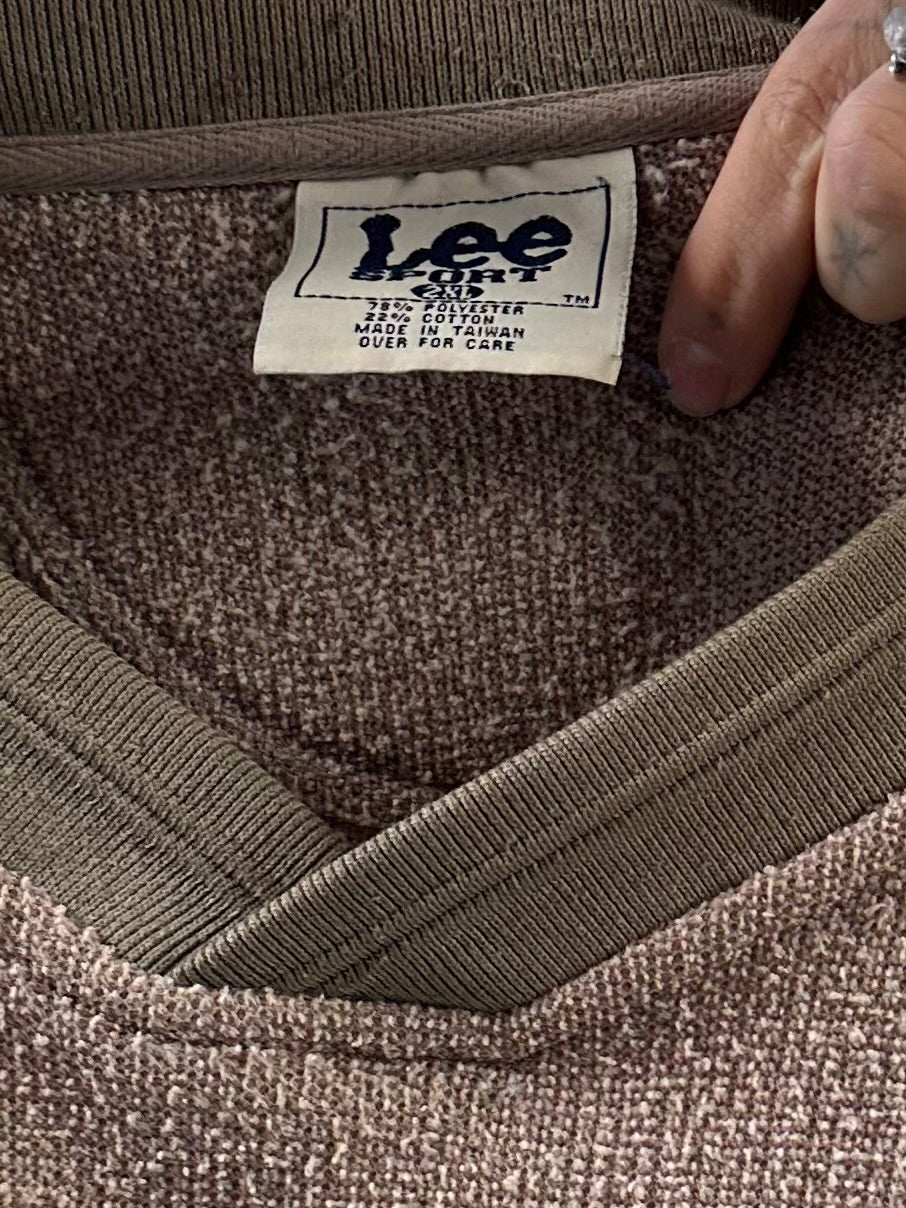 90s ‘Lee’ Utah Jazz Brown Knit Sweatshirt / 2XL