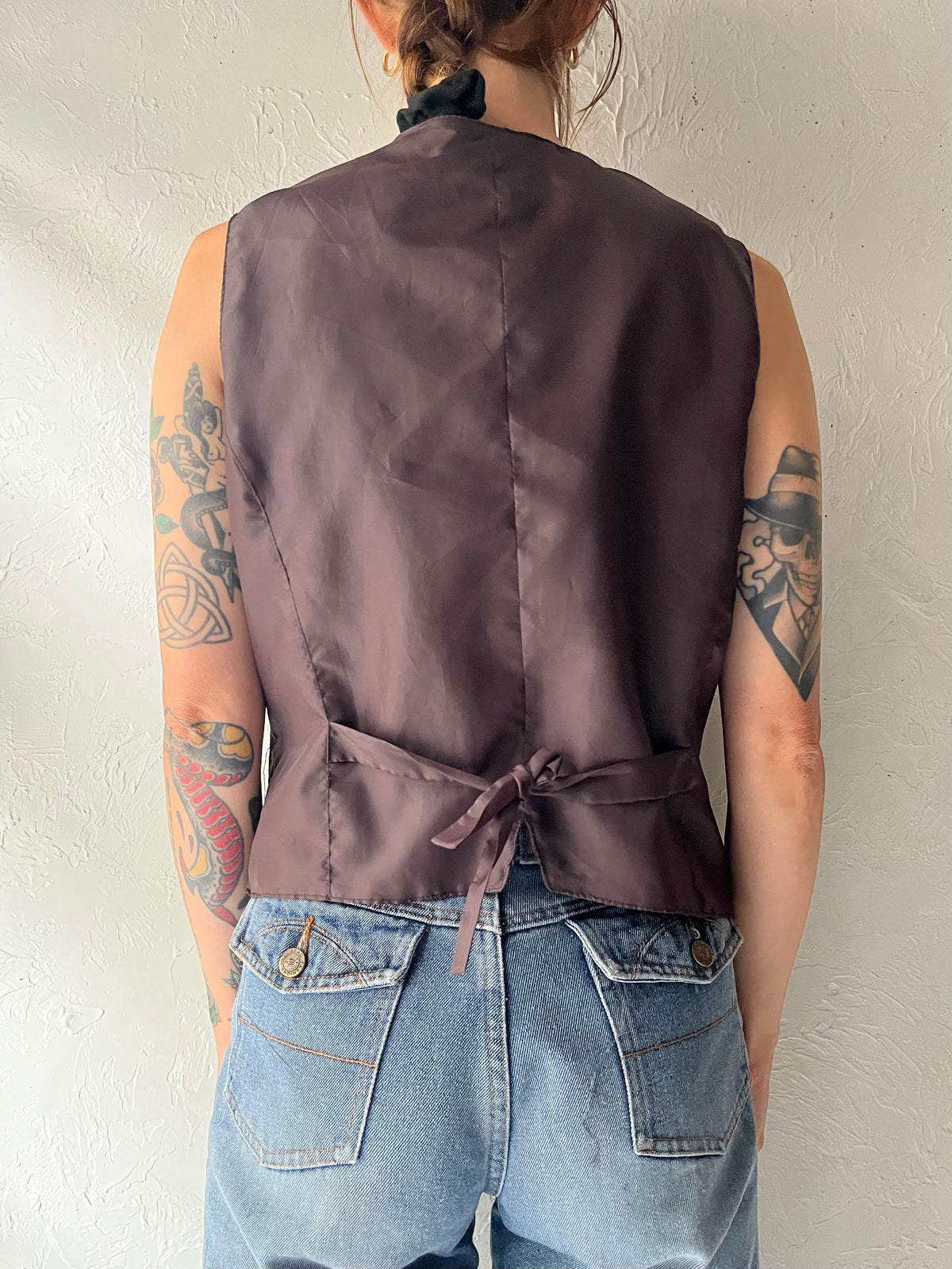 90s 'Bagatelle' Patchwork Suede Vest / Small