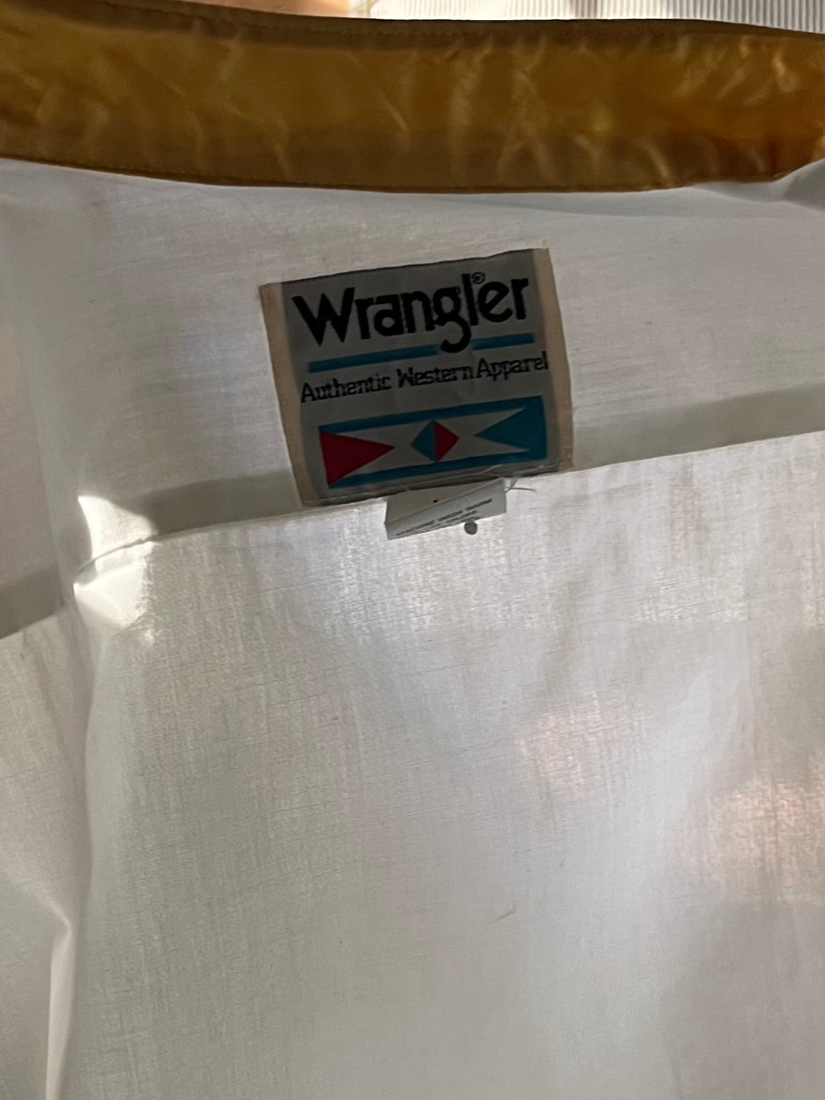80s 'Wrangler' White Rodeo Star Shirt / Medium