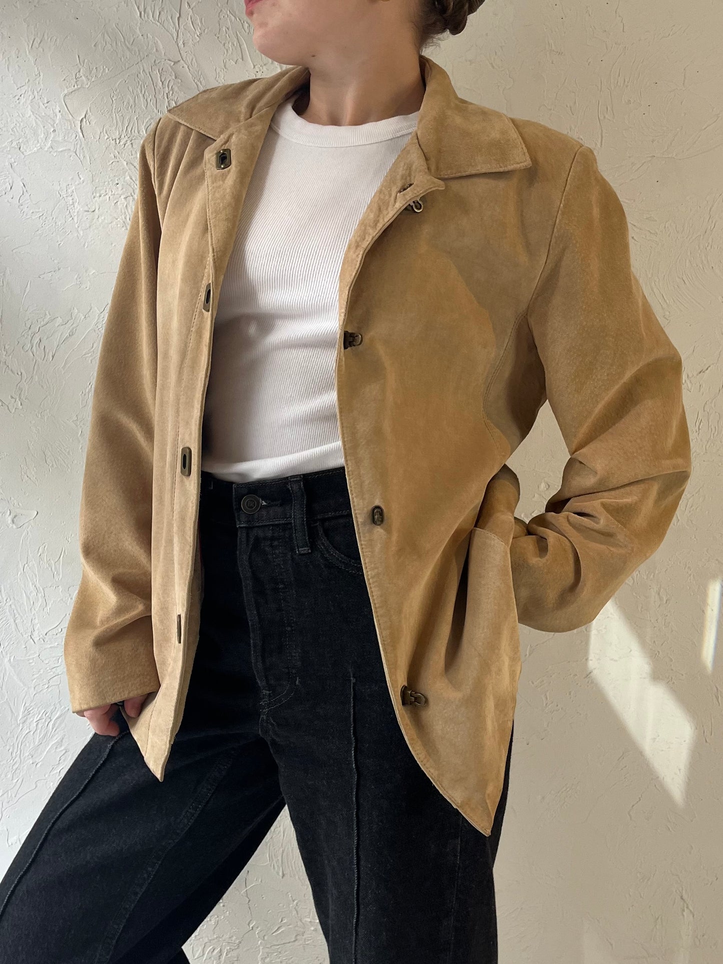 Y2k 'Anne Klein' Suede Jacket / Medium