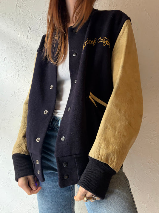 1950s California Collegiate Varsity Bomber Jacket / Medium