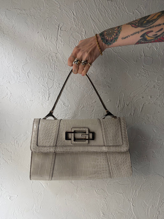 Y2k ‘Guess’ White Patent Leather Purse