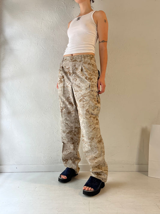 Vintage Authentic Army Desert Camo Pants / Small
