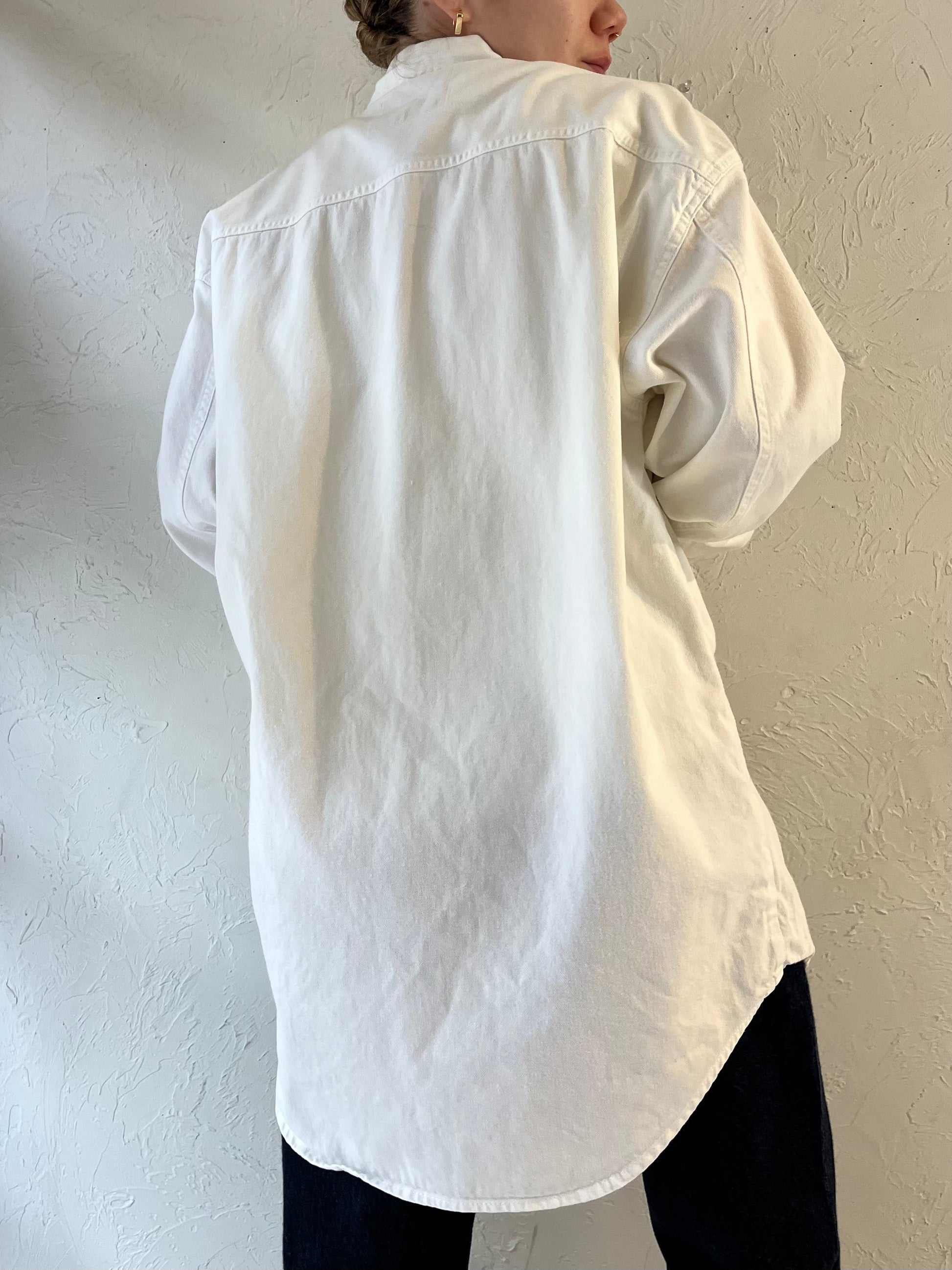 90s ‘Levi’s’ White Denim Shirt / Medium