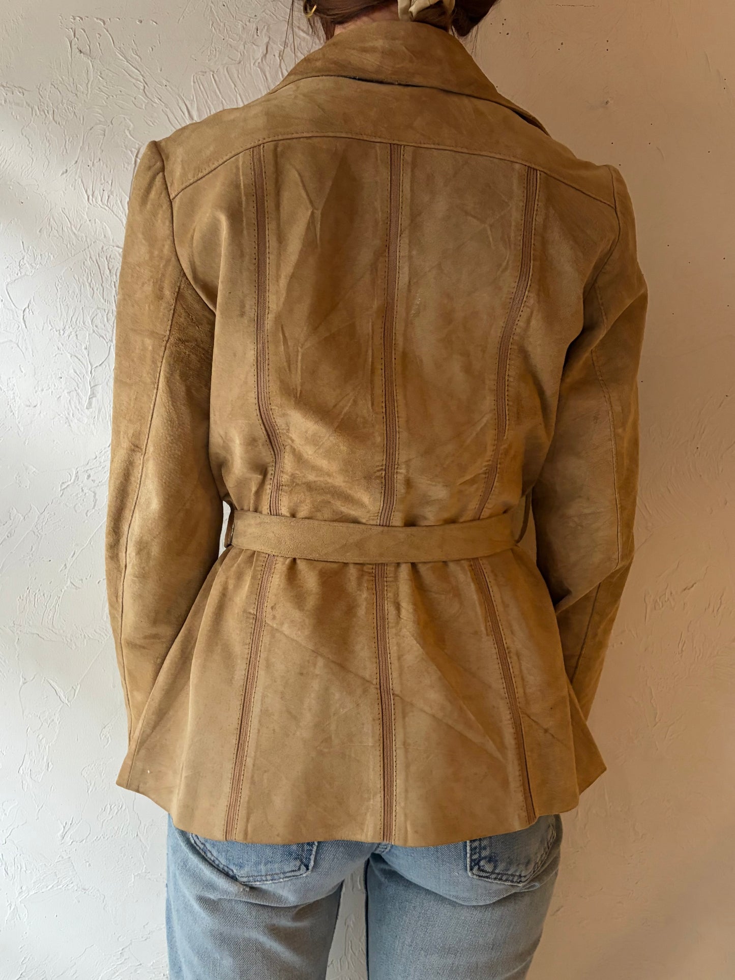 70s 'Shaino' Tan Suede Jacket / Small