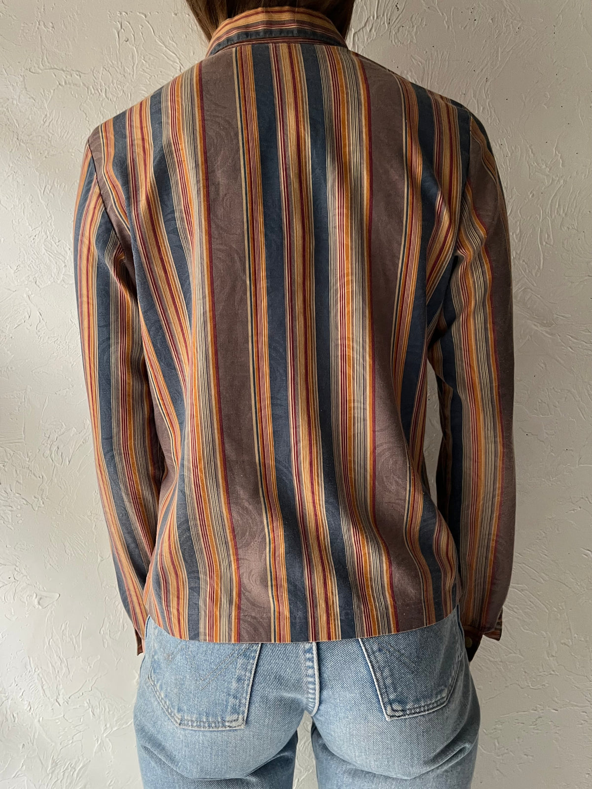 70s 'Gap' Striped Retro Button Up Shirt / Small