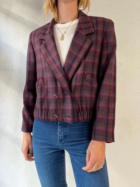 90s 'Proportion' Cropped Blazer Jacket / Small