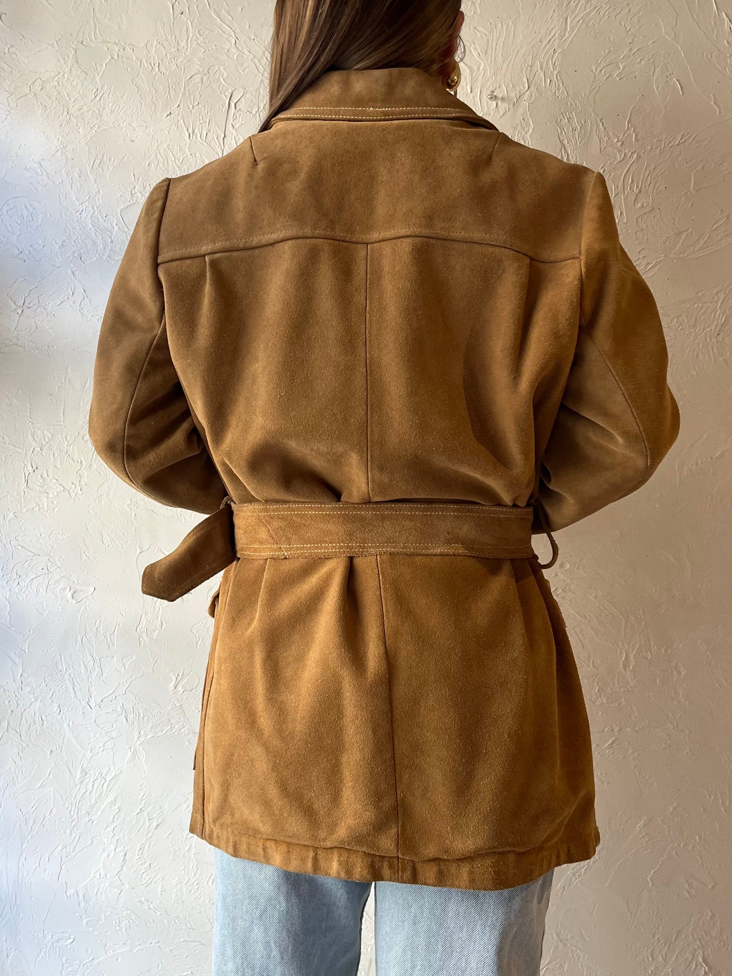 70s ‘Victoria Leather’ Suede Leather Jacket / Medium