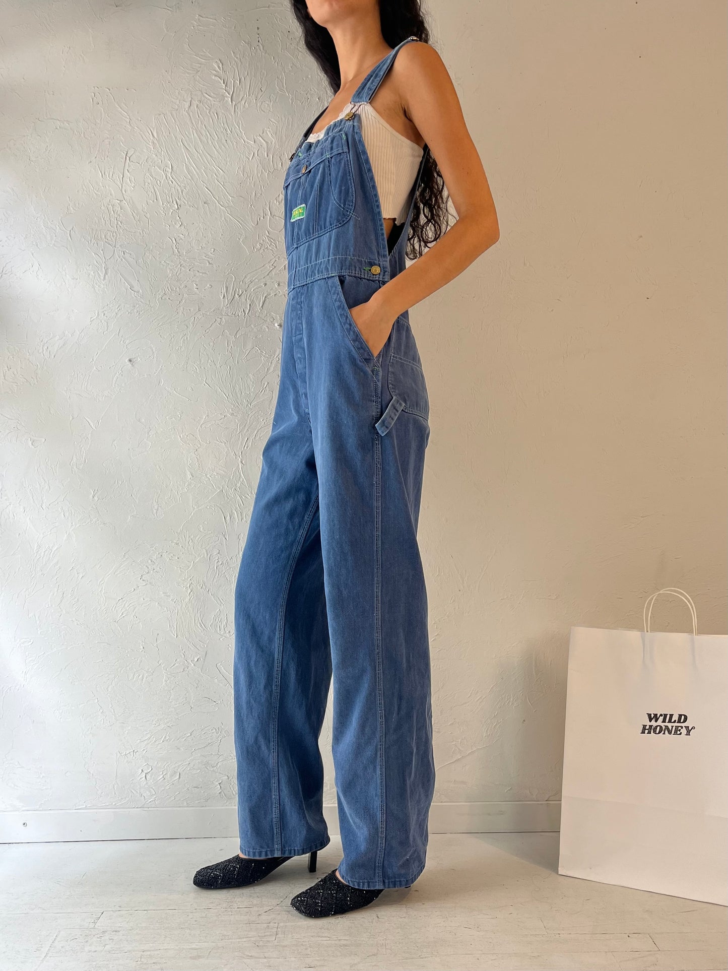 90s 'Fly' Denim Overalls / Small - Medium