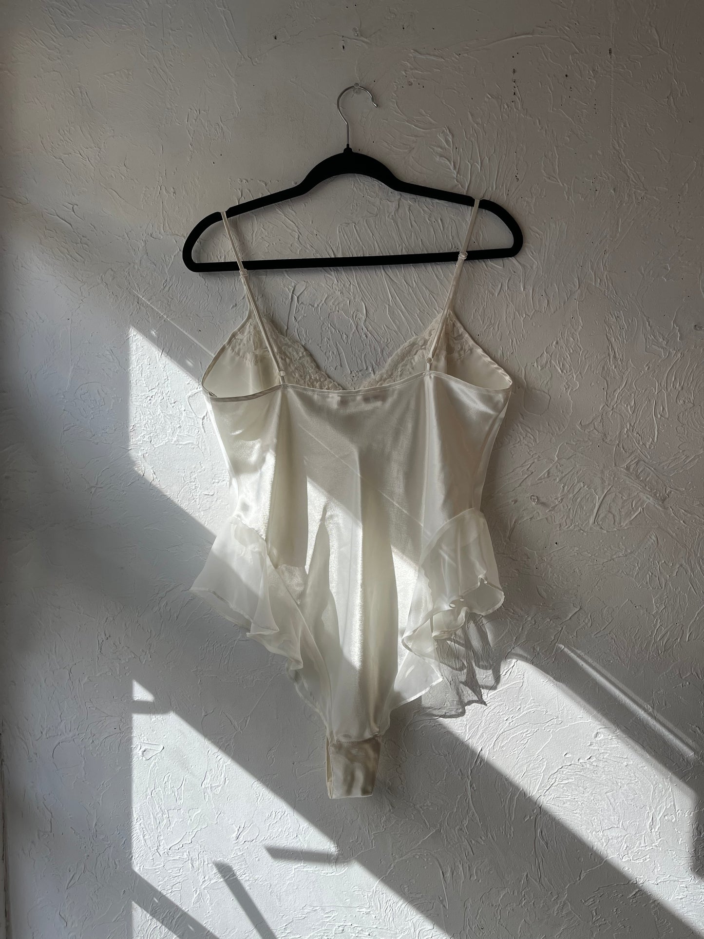 Y2k 'Victoria’s Secret' White Lingerie Romper / Large