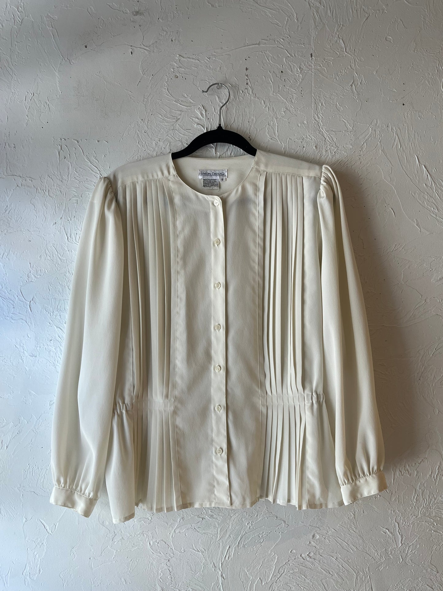 80s 'Simon Chang' Blouse / Small - Medium