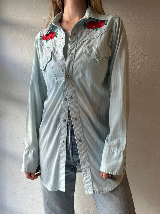 70s ‘MWG’ Snap Up Western Shirt / Small