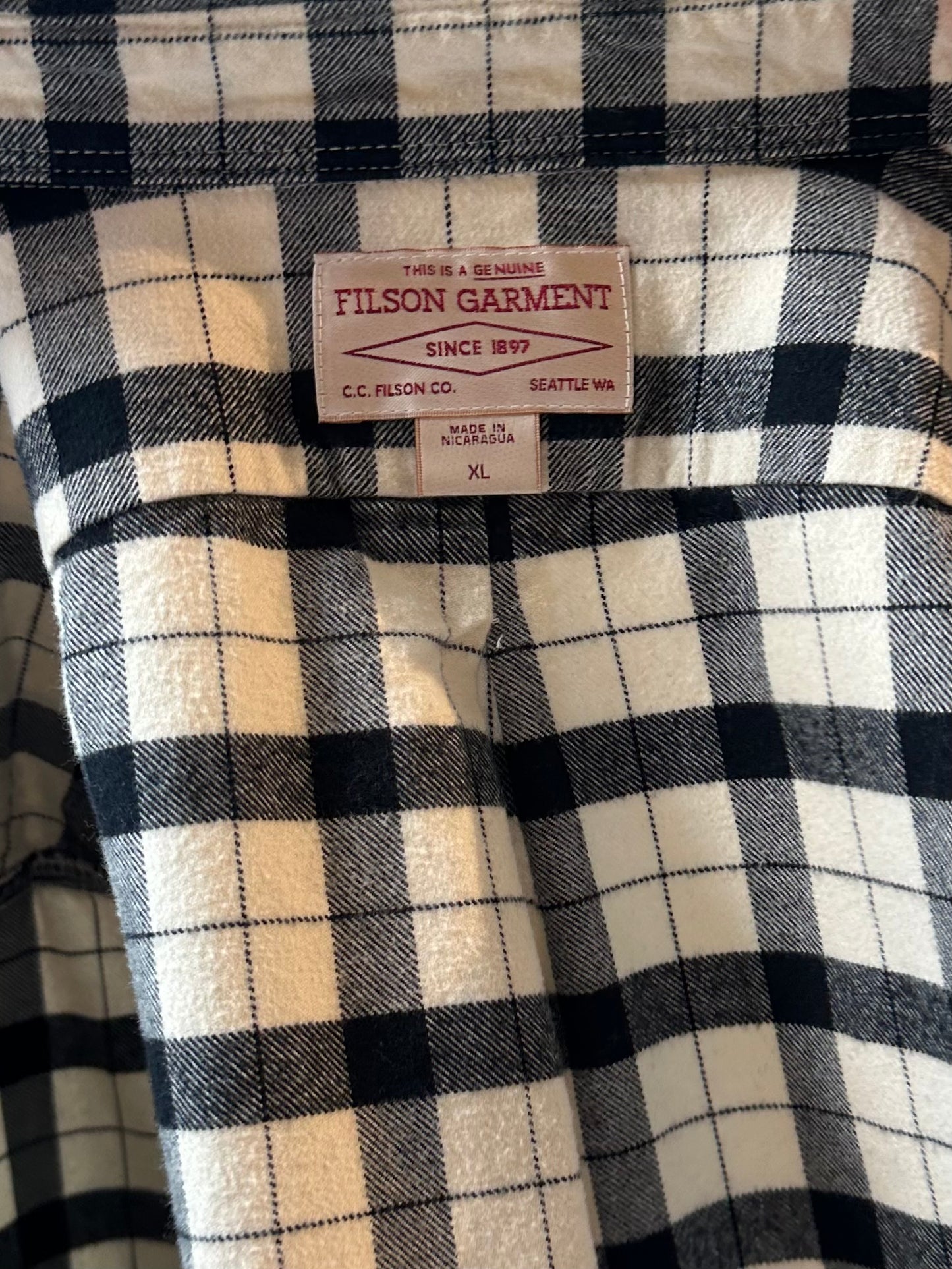 Y2k 'Filson' Cotton Flannel Shirt / XL