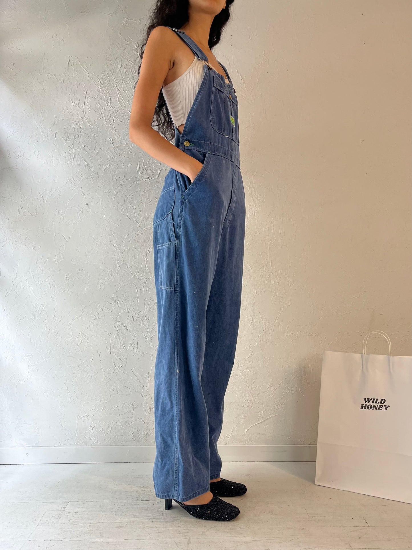 90s 'Fly' Denim Overalls / Small - Medium