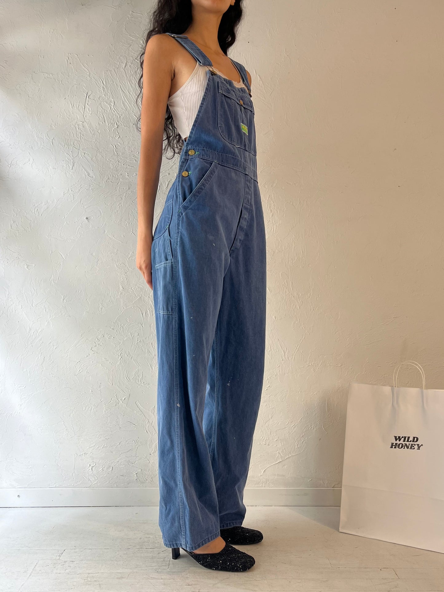 90s 'Fly' Denim Overalls / Small - Medium